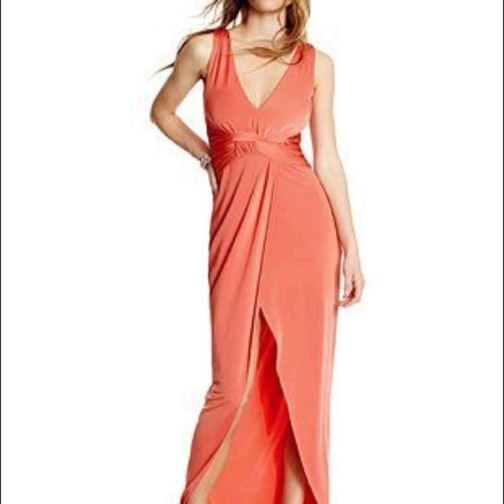 Marciano peach formal dress